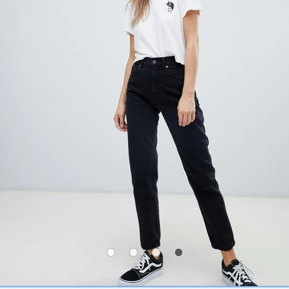 Pull\u0026Bear | Jeans | Euc Pull Bear Mom Jeans True Black | Poshmark